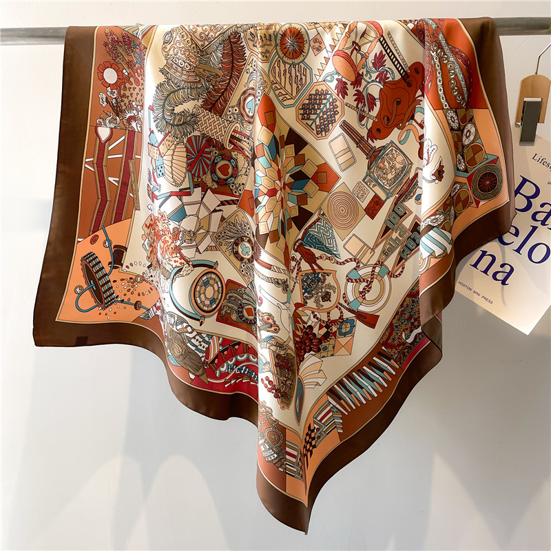 Silk Scarf Square - Novo Lenço Quadrado de Seda Sarjada