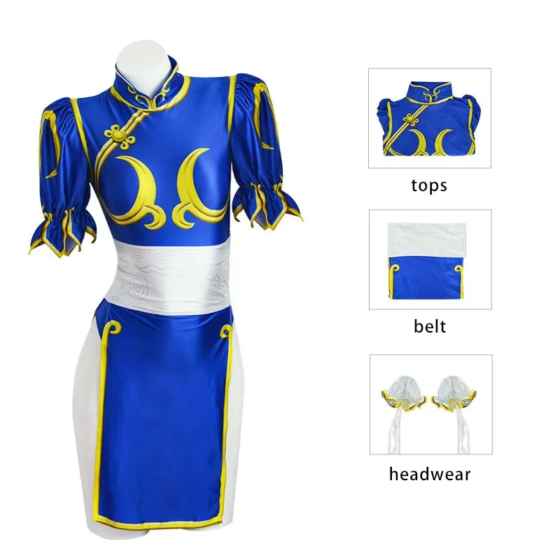 Women'S Accessories Clothing - Fantasia de Cosplay Chun Li de