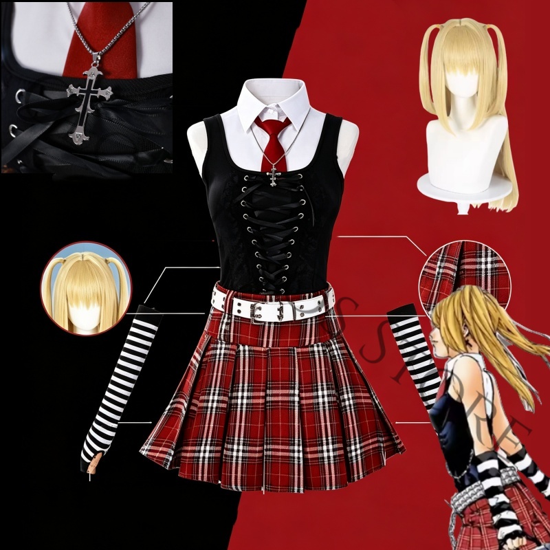 Fantasia Cosplay Anime Misa Am - Women'S Red Accessories avaliação e preço